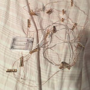 Rose gold sting lights