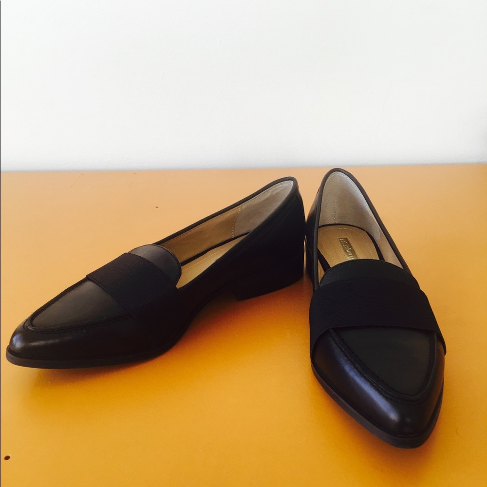 BCBGeneration Round Toe Black Loafers