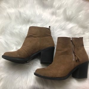 Brown ankle boots