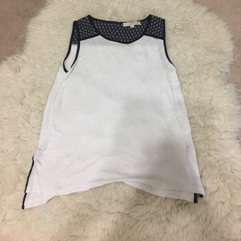 color contrast loft tank top