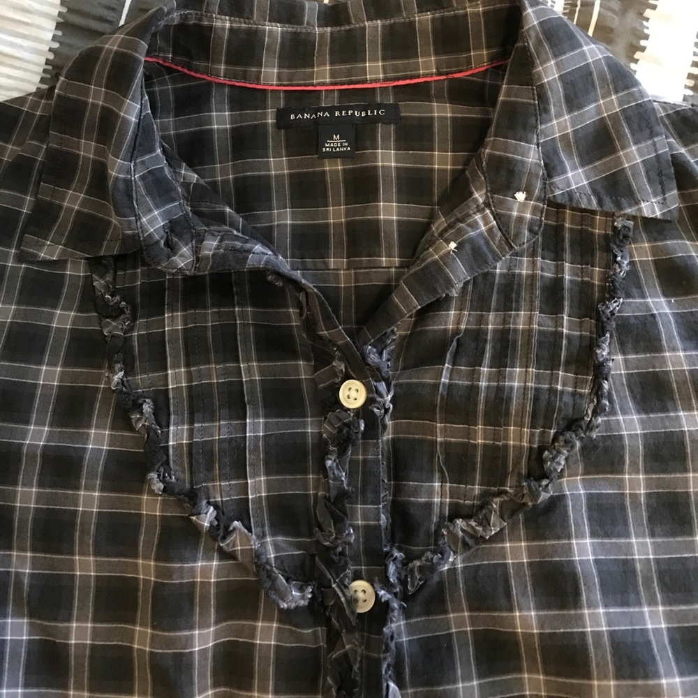 Banana Republic Plaid Button Up