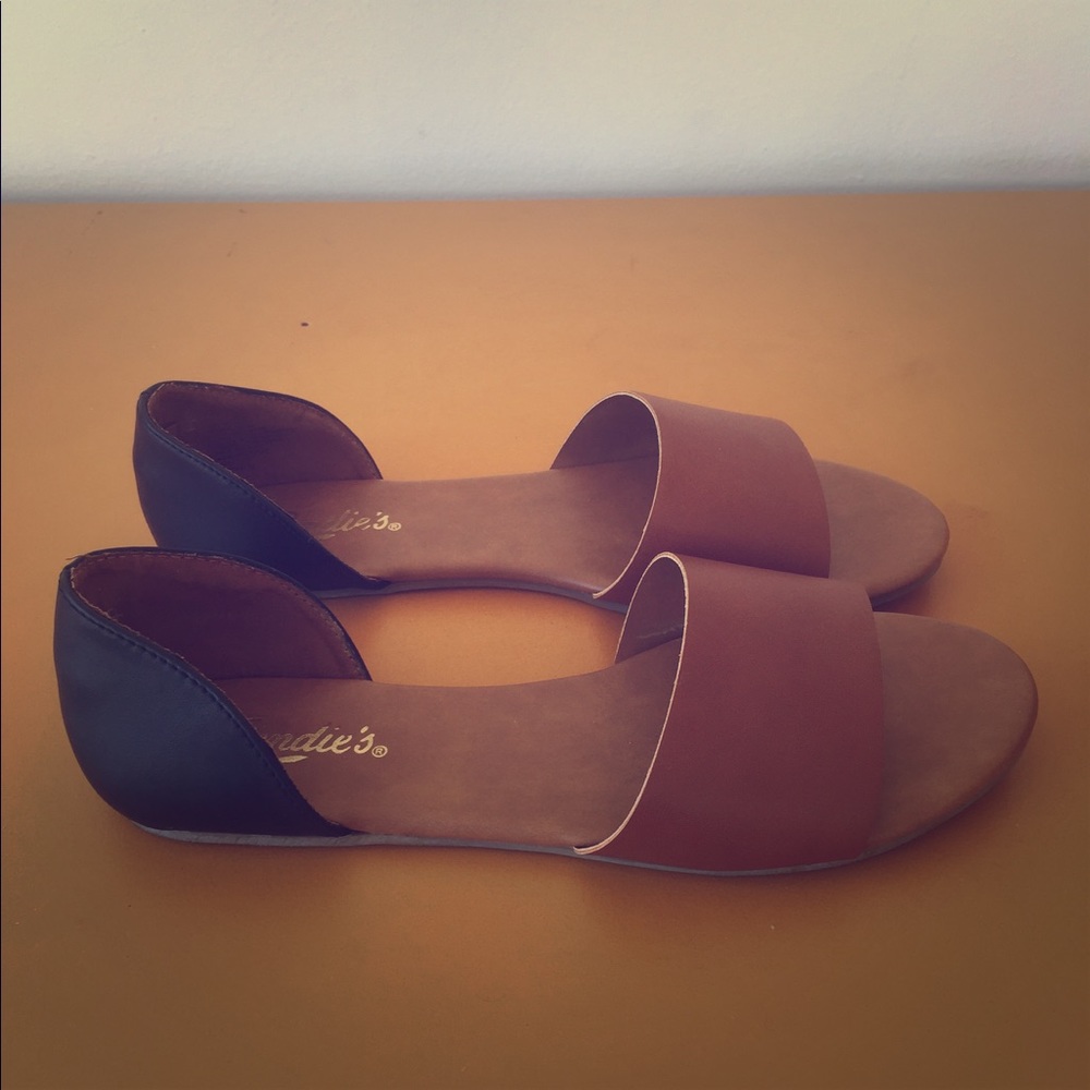 Candies black/brown sandals