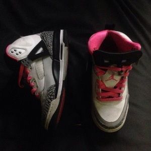 Pink spiked Jordan's