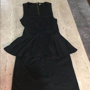 Peplum cocktail dress