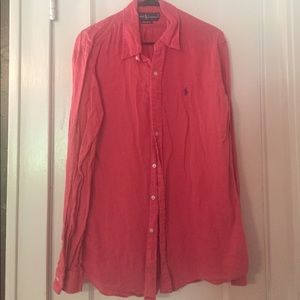 Linen Ralph Lauren Button Down