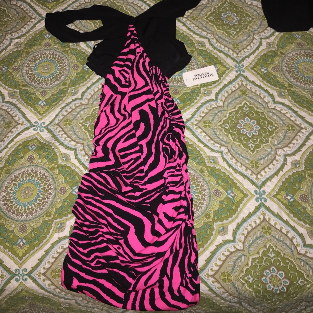 Hot pink bodycon dress