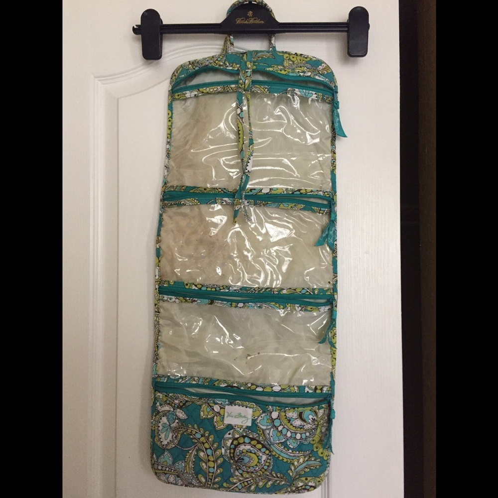 Vera Bradley hanging travel cosmetics bag