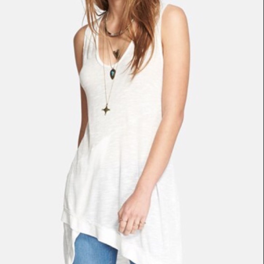 FREE PEOPLE Ivory layering tank NWOT