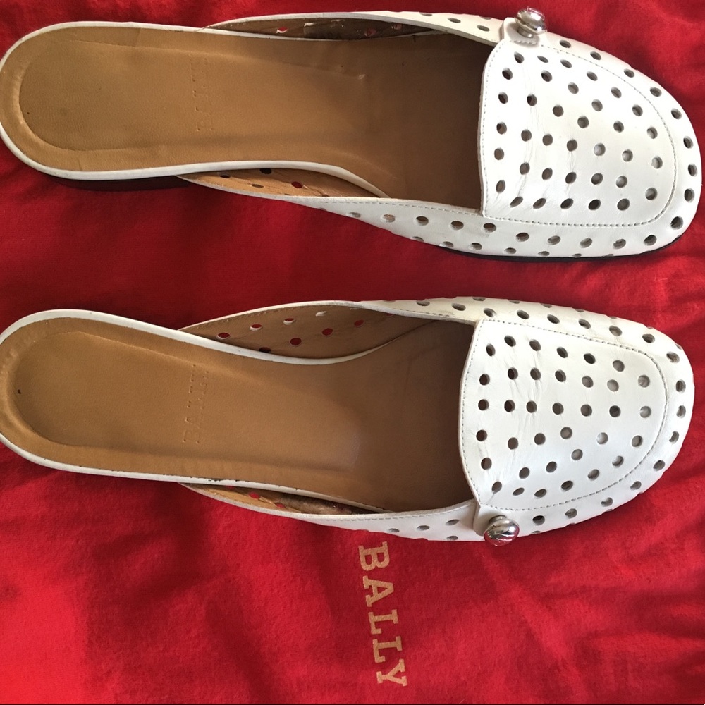 Bally leather slippers