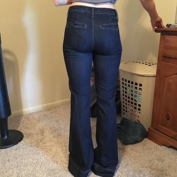 FLYING MONKEY Wide Leg Jeans-Size 26-Length 34 - Picture 4 of 5