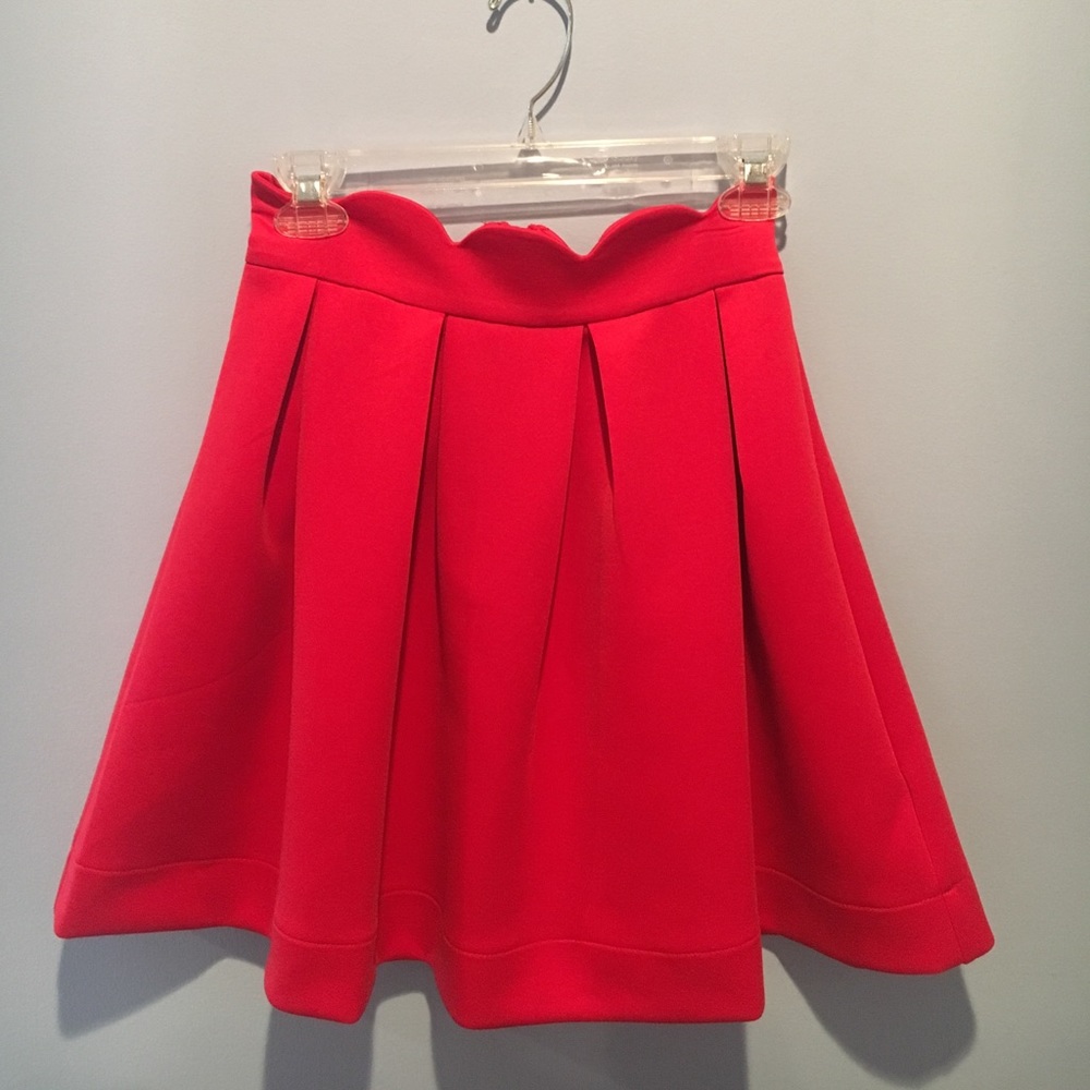 Red skirt