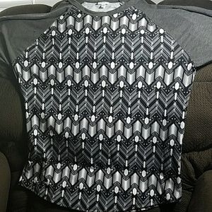 Lularoe Randy 3xl black, white, gray
