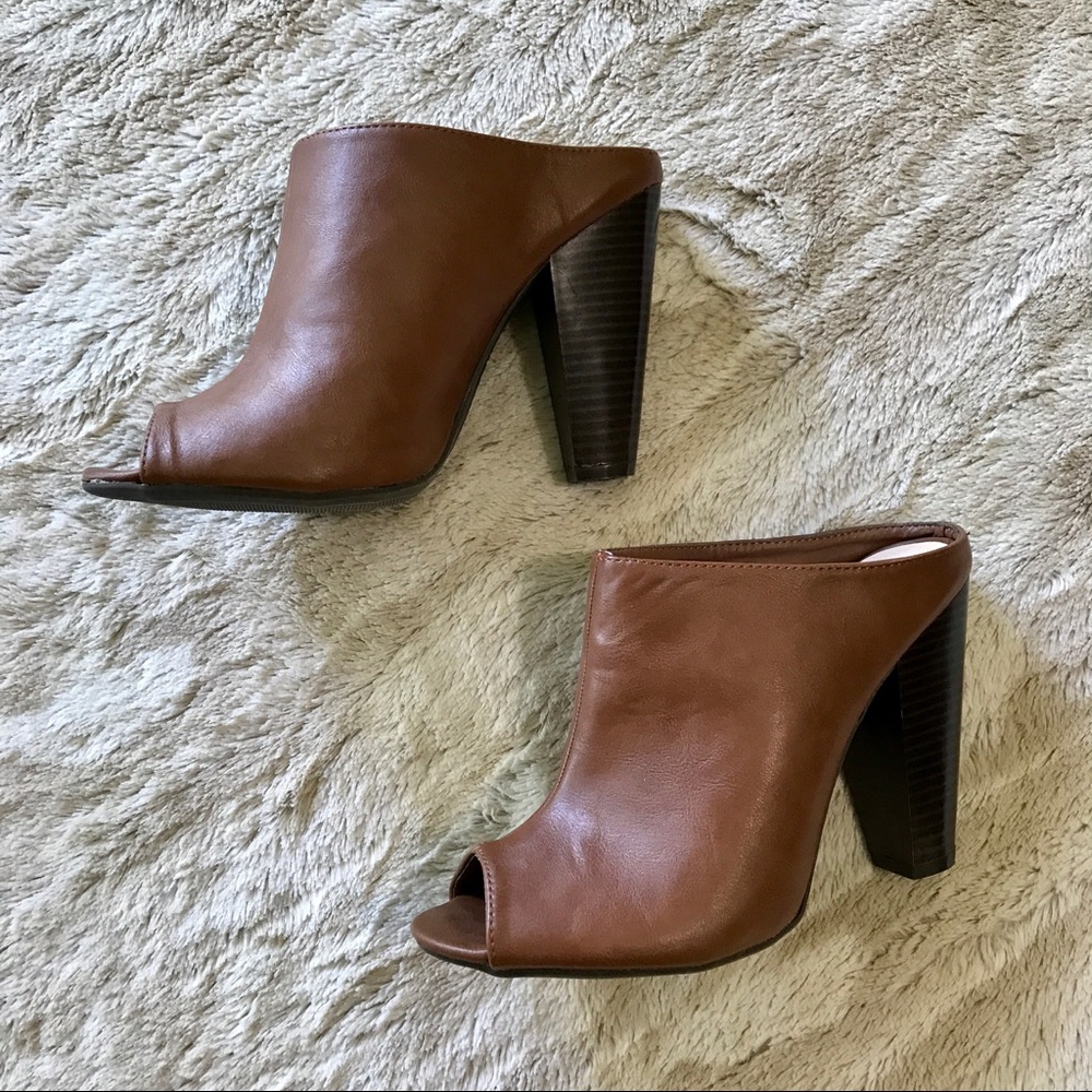 Bamboo Peep Toe Booties