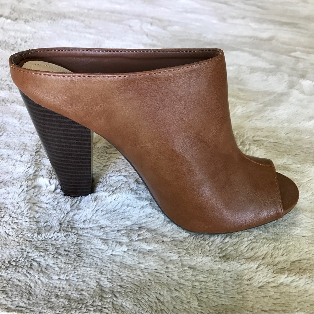 Bamboo Peep Toe Booties - Picture 2 of 4