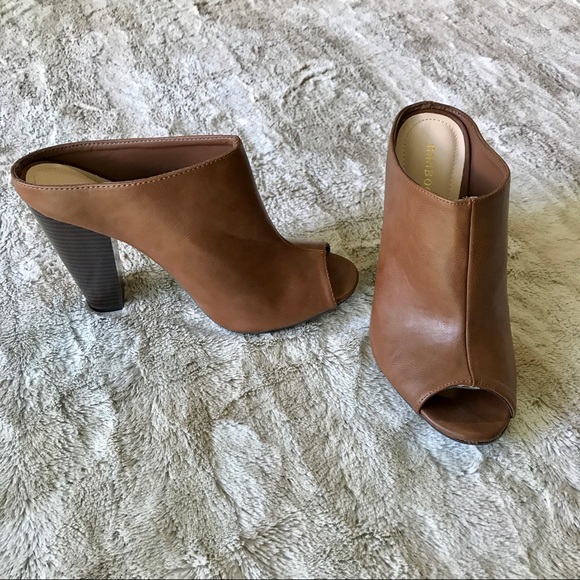Bamboo Peep Toe Booties - Picture 4 of 4