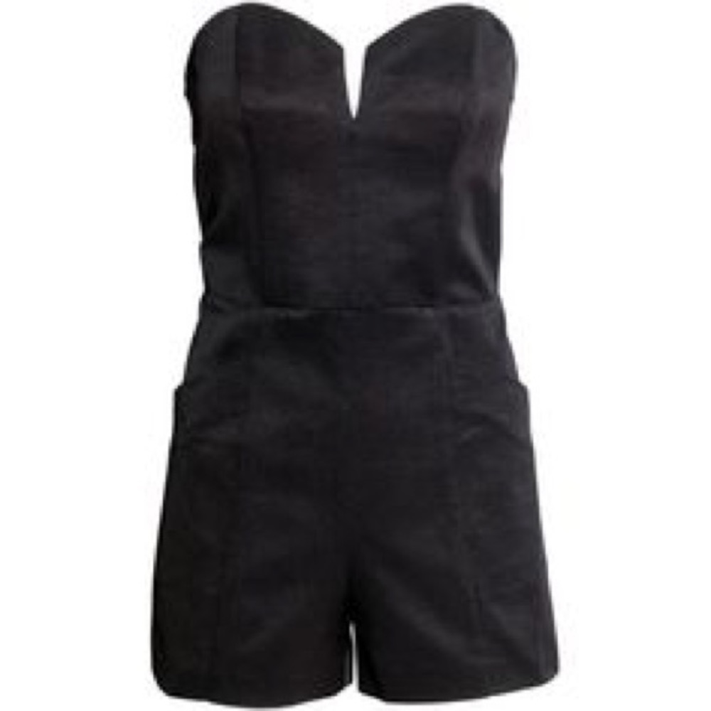 Black strapless H&M romper