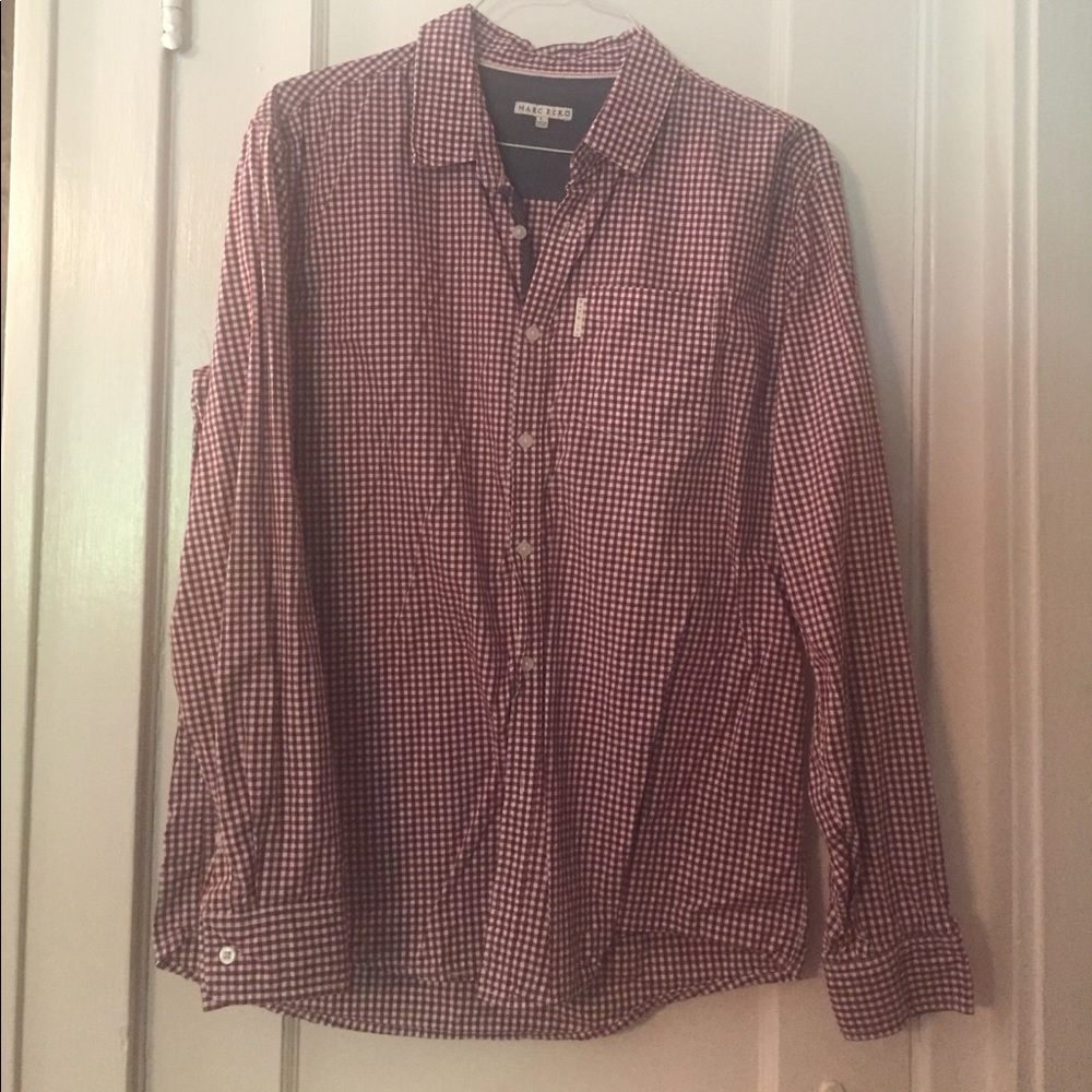 Red Gingham Button Down