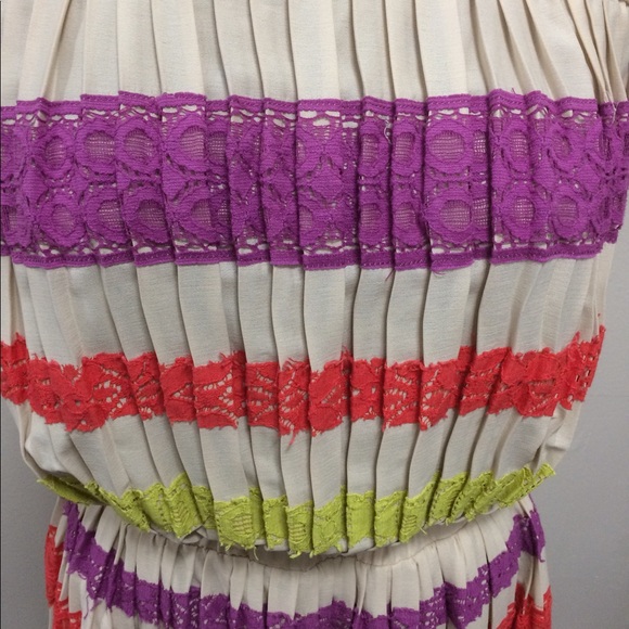 BCBG Maxazria strapless multi color dress - Picture 2 of 5