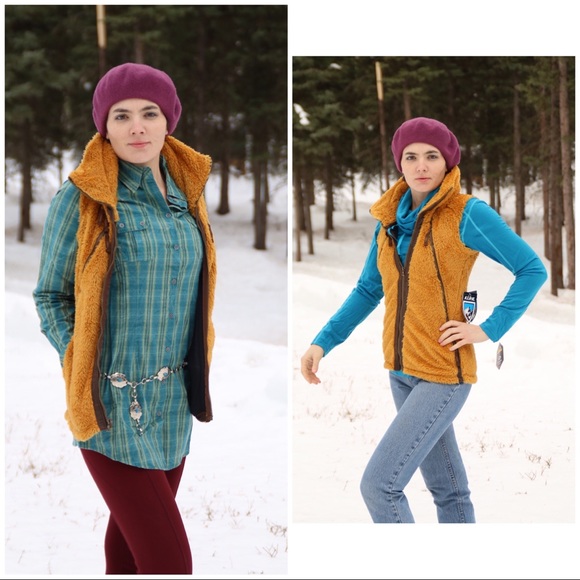 Kuhl Jackets & Blazers - Kuhl Harvest Fleece Hooded Zip Vest sz L