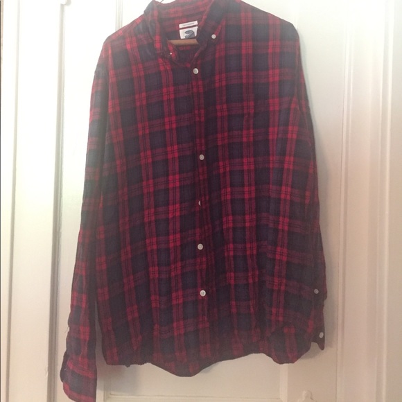 Slim Fit Old Navy Button Down Plaid - Picture 1 of 1