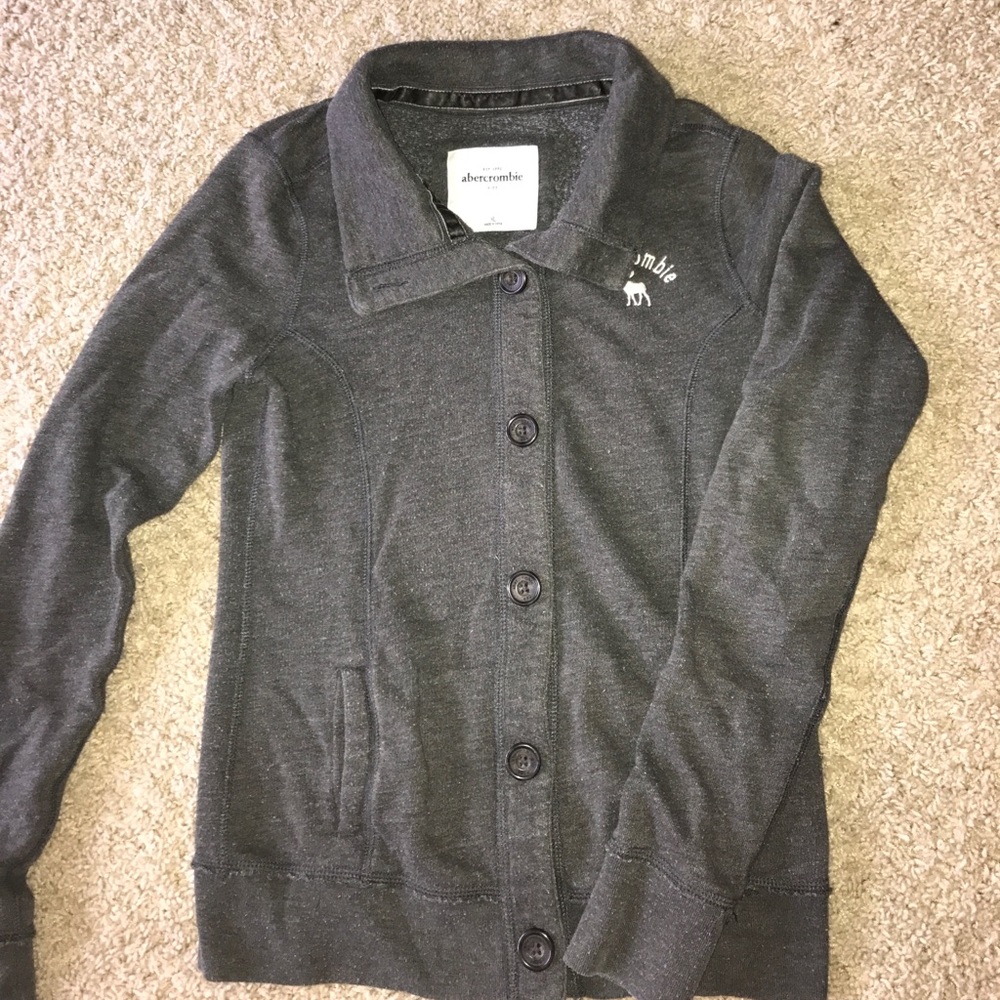 Abercrombie soft cotton jacket sweatshirt size XL