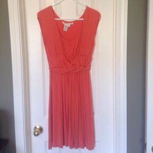 Max Studio orange knit dress, knee length