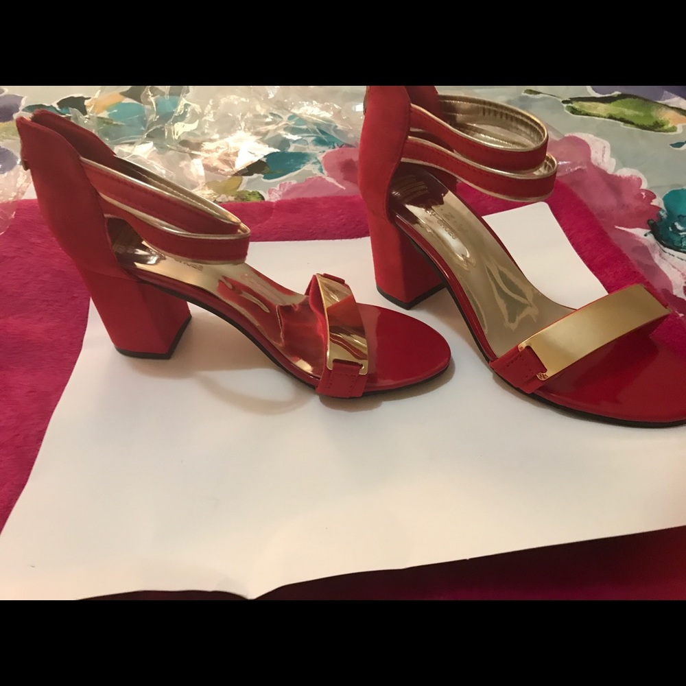 Red sandals