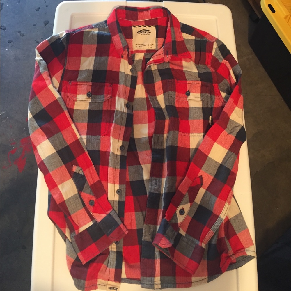 Vans flannel boys large