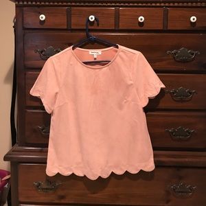 Blush Suede Top