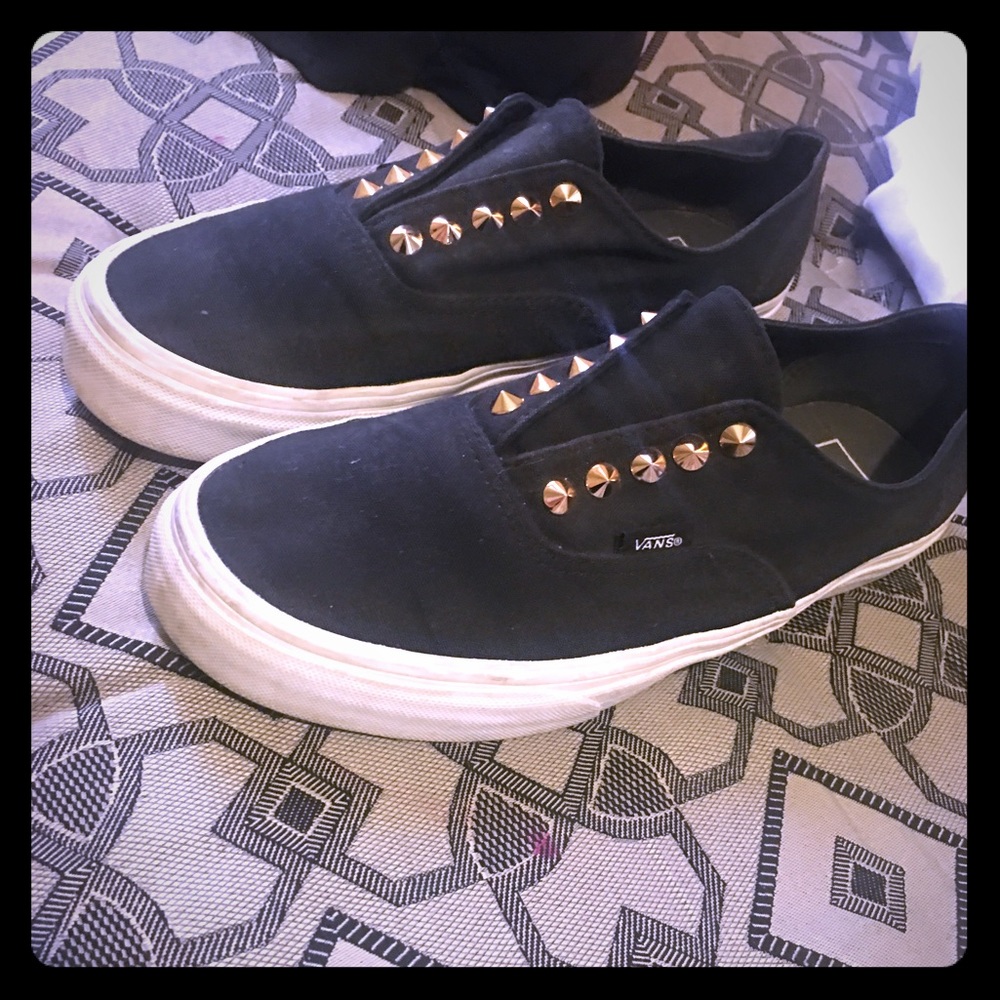 Vans limited addition spiky slide ons