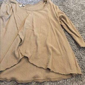 Overlay army green top