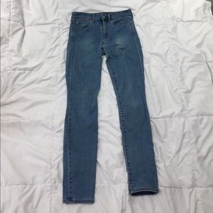 light blue skinny jeans