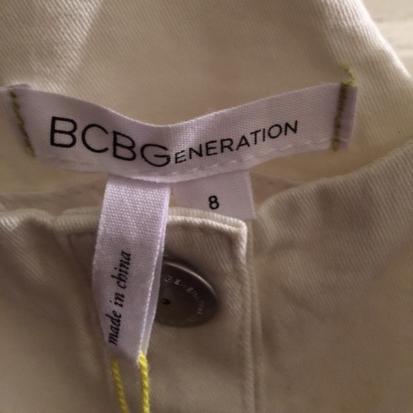 NWT BCBGeneration White Button Up Dress - Picture 3 of 4