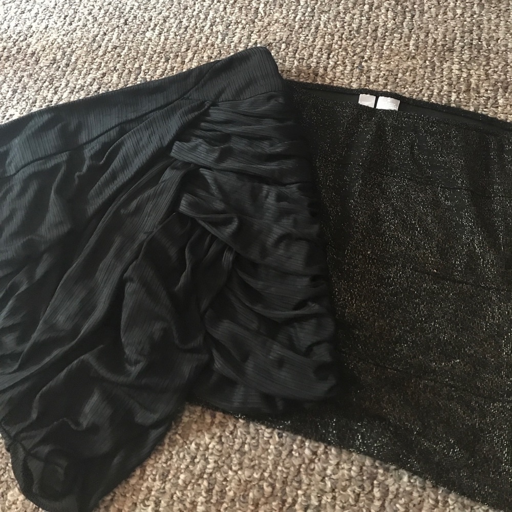 Mini skirts.