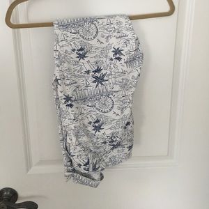 Tropical print trousers