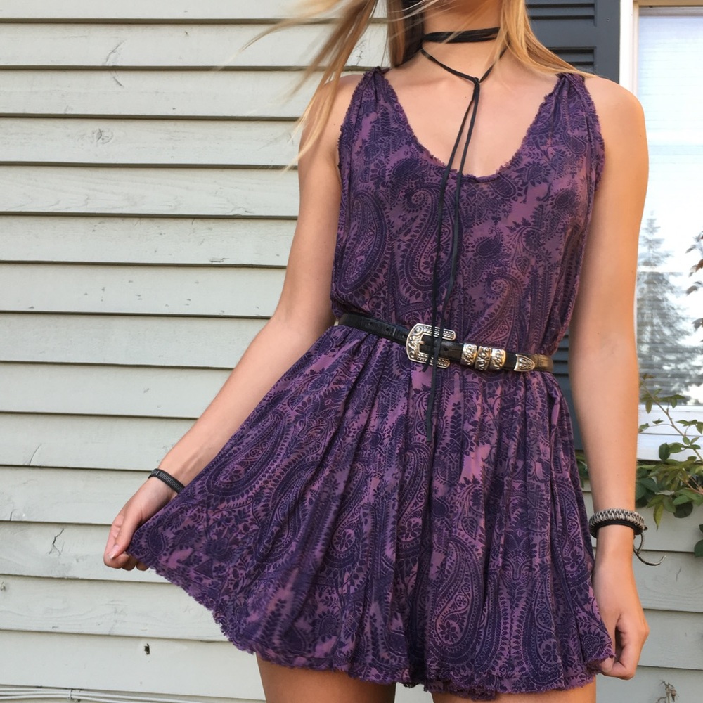 Sold - Boho Flowy Trapeze Dress