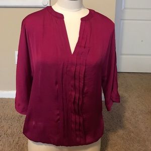 Pretty pink silk top