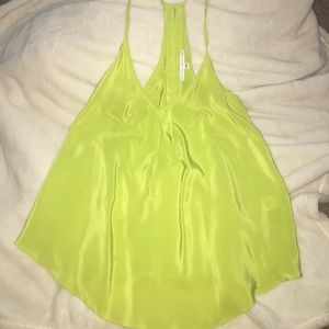 Amanda Uprichard silk tank yellow!