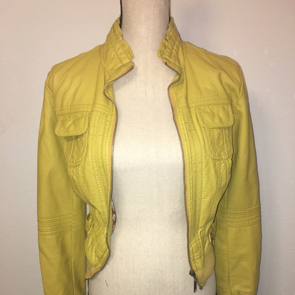 Faux leather jacket