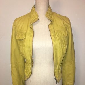 Faux leather jacket