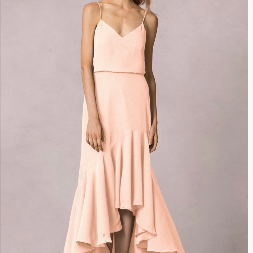 Jenny Yoo - Lola bridesmaid dress blush size 12