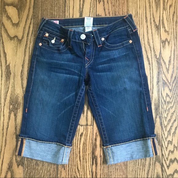 True Religion Pants - TRUE RELIGION: denim Bermuda shorts
