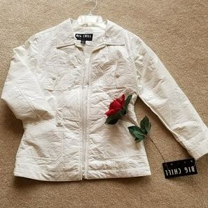 Girls Patent Leather Rain Jacket