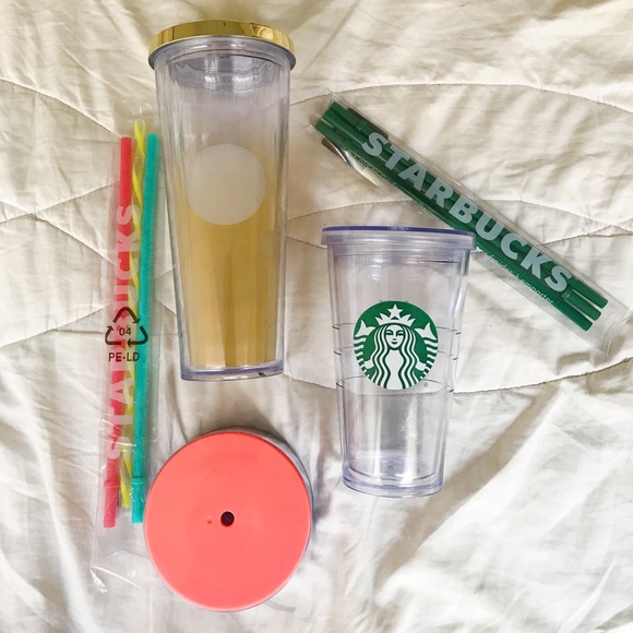starbucks Other - 🚨BUNDLE🚨 2 Starbucks reusables cup w/ NEW straws