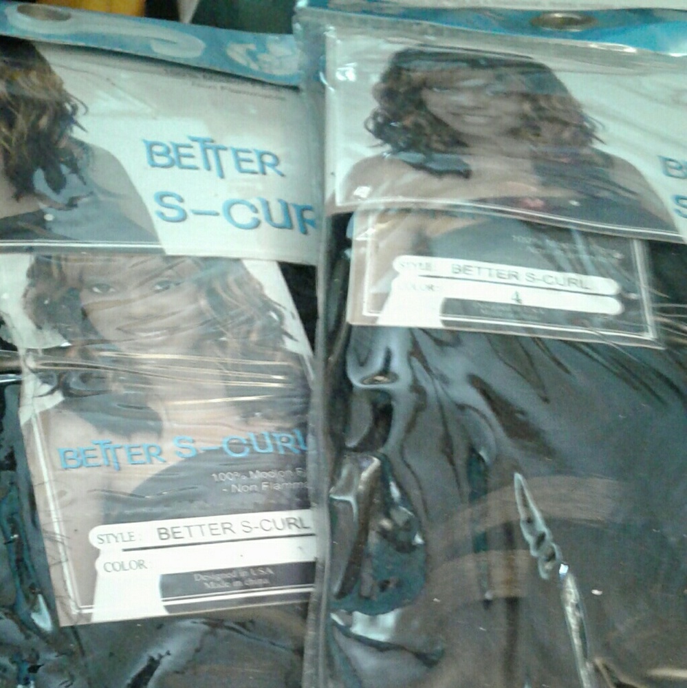 Synthetic hair extentions not sure but 10/12 inch