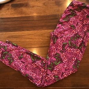 LuLaRoe Disney Rose One Size Leggings