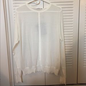 T by Alexander wang semi sheer sweater