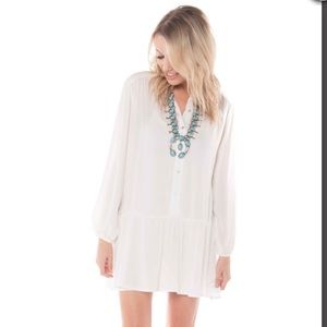 NWT Ruffle Bottom Tunic Dress