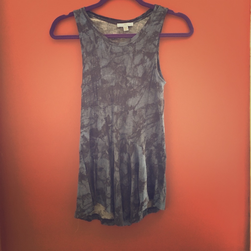 Tie dyed peplum tank from Lord and Taylor