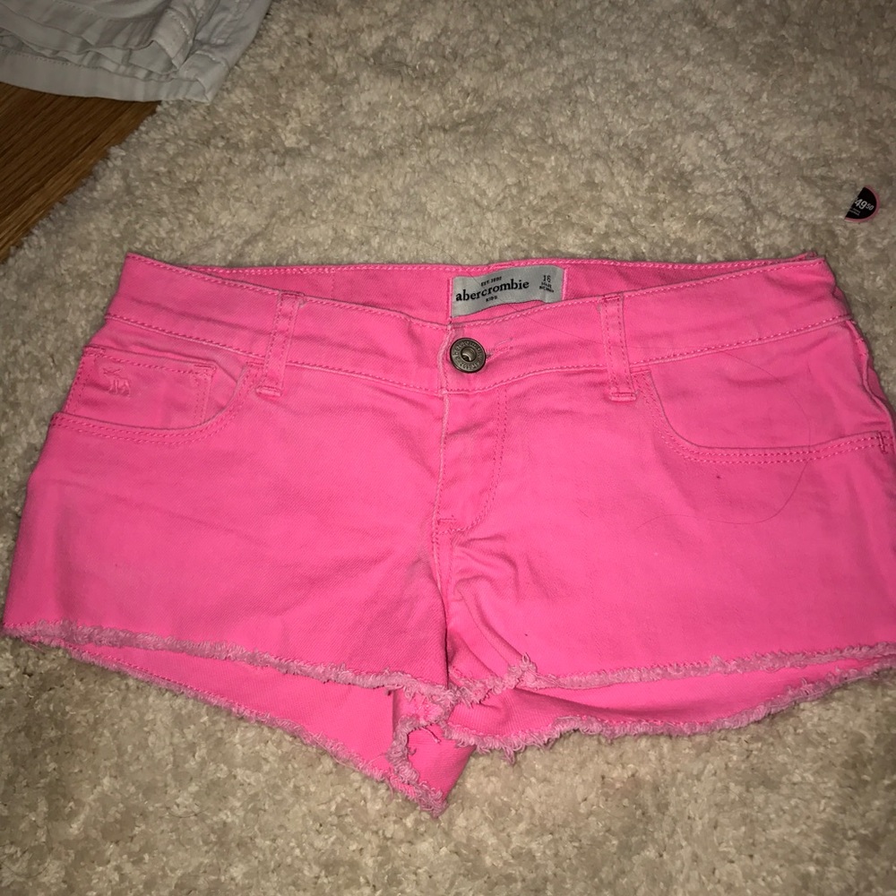 Hot pink Jean Shorts
